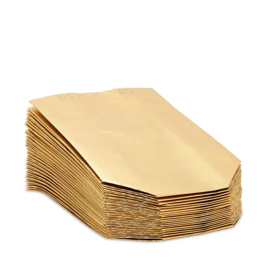 Non Woven Reusable Tote Bags, Metallic Gold Gift Bags with Handles (10x8 In, 20 Pack) {6}