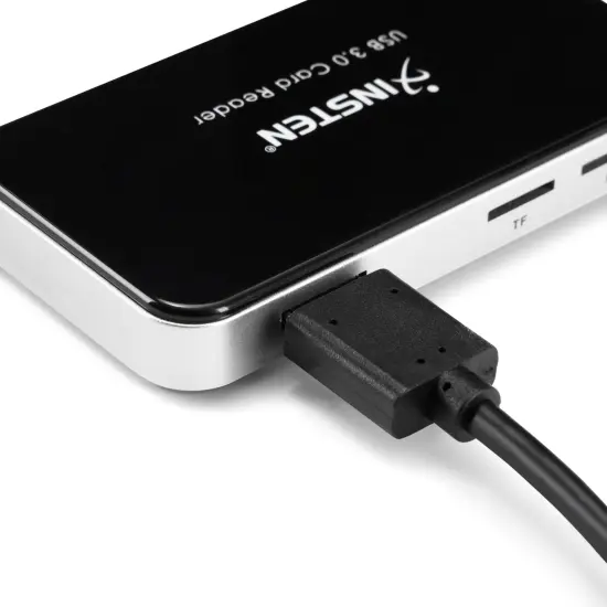 Insten USB C Card Reader USB 3.0 with USB C Cable, 6 in 1 Compatible with SD, microSD, TF, MS, CF, XD, and M2 Cards, Black {4}