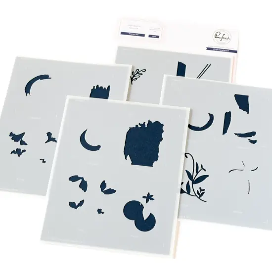 Pinkfresh Studio Stencils 4.25"X5.5" 6/Pkg-Framed Art {1}