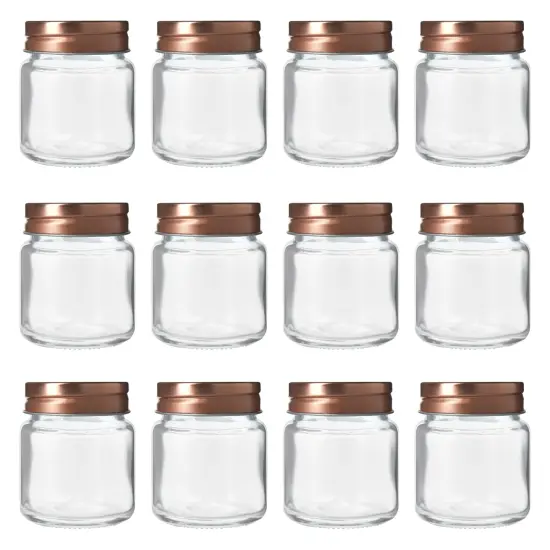 12 Pack Mini Mason Jar Shot Glasses with Lids, 2 oz for Ginger Shots, Juices, Cocktails, Homemade Sauces Clear {3}