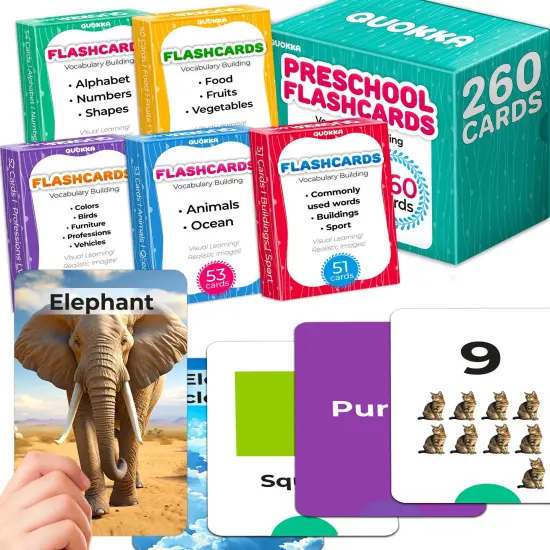 260 Flash Cards with Realistic Images for Kids {1}