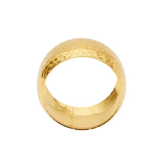 Gold Napkin Rings, Set of 12 for Dining Table (Metal, 1.8 Inches) {7}
