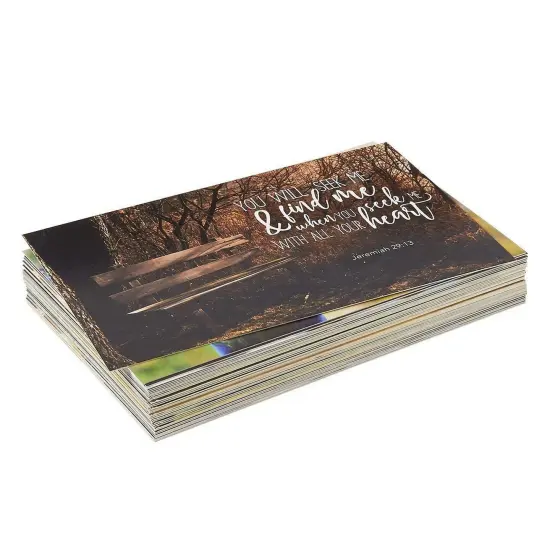 40 Pack Blank Bible Verse Postcards, All Occasion Inspirational Quotes from Christian Scripture, 20 Designs (4 x 6 In) {6}