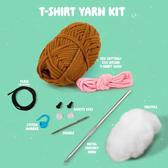 Bucilla Amigurumi Kit-5" - T-Shirt Yarn Bear {4}
