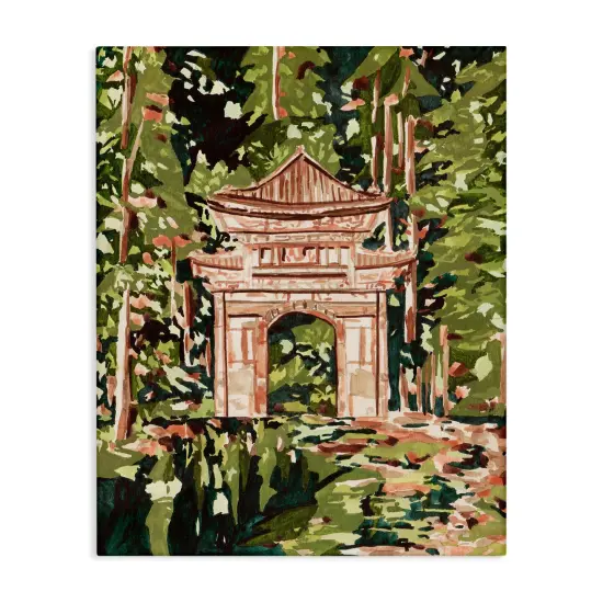 Stupell Industries Botanical Veiled Gate Canvas By Melissa Wang {1}