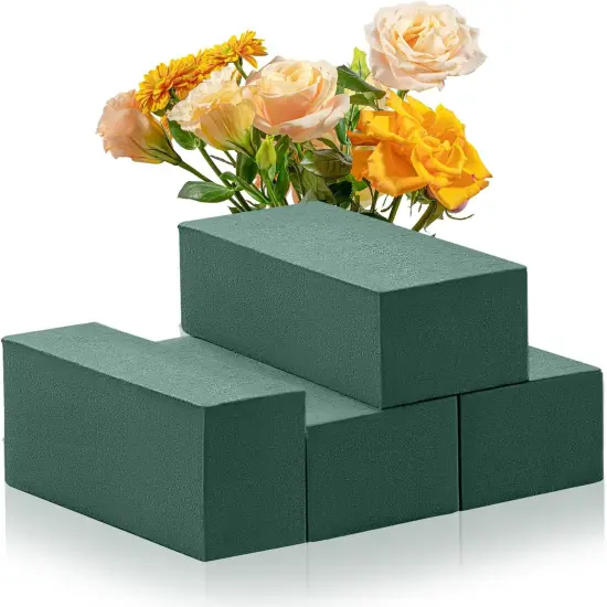 4Pcs Floral Foam - (7.8" L x 3.5" W x 2.4" H) Flower Foam Blocks {1}