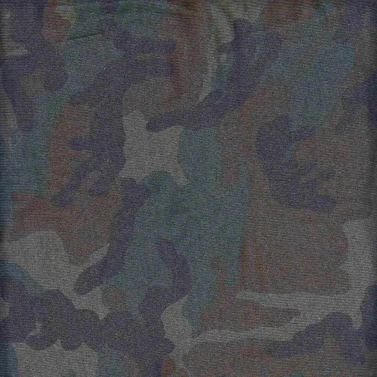 French Terry Camouflage Print Fabric 1 Yard Soft Stretch Cozy Texture 58/60" Wide Olive {2}