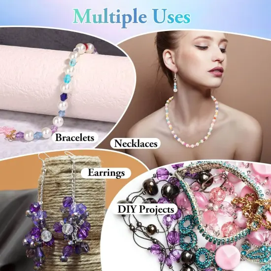 6 mm - 1960Pcs Crystal Beads for Jewelry Making, Assorted 28 Colors {4}