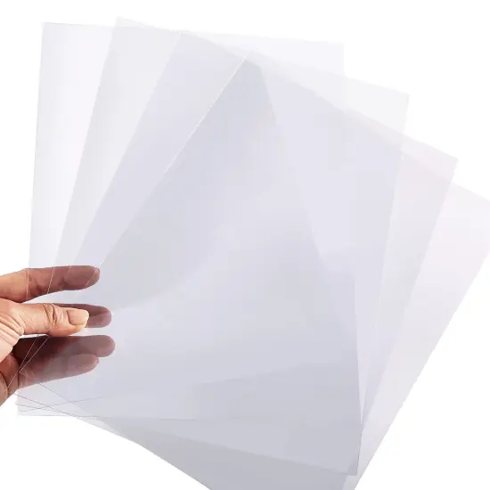 100 Pack Clear Presentation Covers for Binding, Letter Size 10 Mil Plastic Sheets for Reports, Presentations, Awards, Books (8.5 x 11 In) {6}