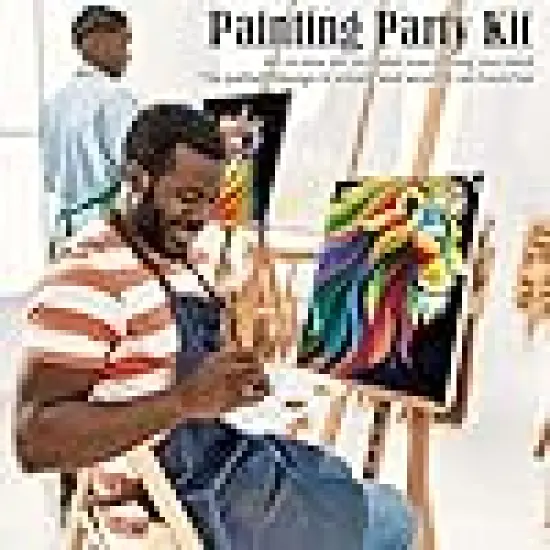 Paint Pre Drawn Canvas for Adults {3}