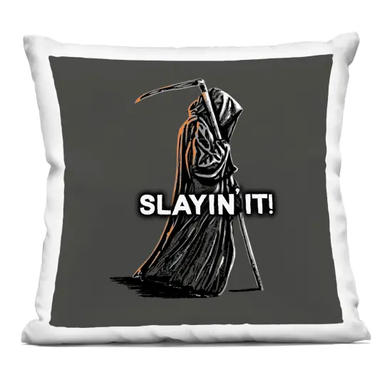 Stupell Industries Slayin' It Grim Reaper Indoor Pillow, 18 x 7 x 18 {1}