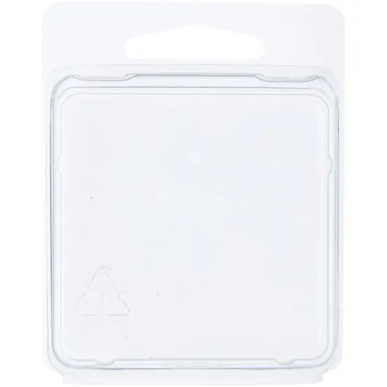 Collecting Warehouse Clear Plastic Clamshell Package / Storage Container, 2.375" H x 2.375" W x 0.625" D {1}