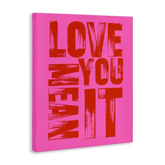 Stupell Industries Bold Love You Mean It Canvas Design by House of Lulu {3}