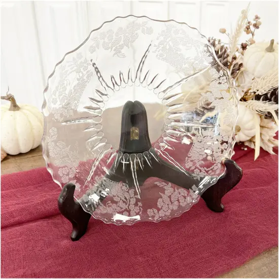 Bard's Hinged Medium Wood Bowl Stand, 5.5" H x 9.25" W x 6.5" D (For 9" - 10" Bowls) {3}