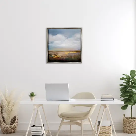 Stupell Industries Calm Landscape & Clouds Floating Frame Design by Karen Hale {2}