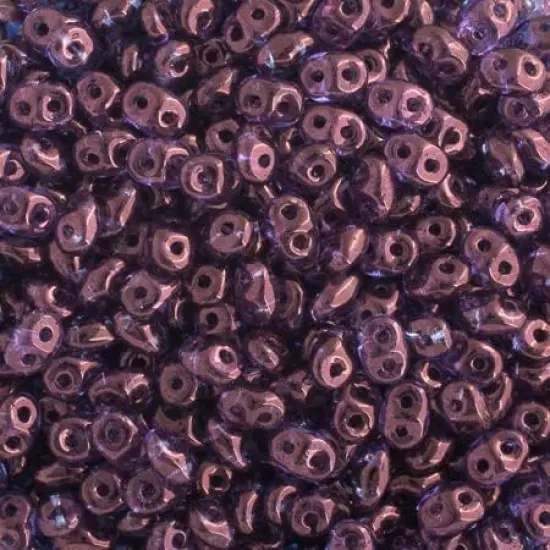 Matubo 2-Hole Czech Glass Transparent Superduo Beads, 100g Vega On Crystal {1}