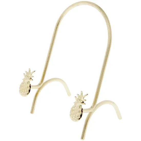 Bard's Brass Metal Easel Stand, Pineapple, 5.75" H x 4.25" W x 3.25" D {1}