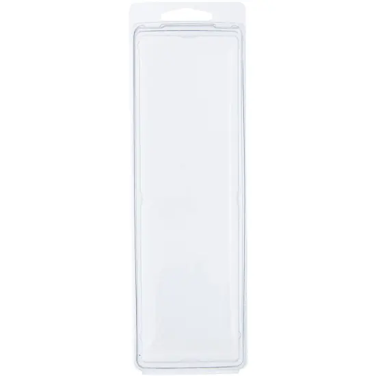 Collecting Warehouse Clear Plastic Clamshell Package / Storage Container, 7.625" H x 2" W x 1.375" D {1}