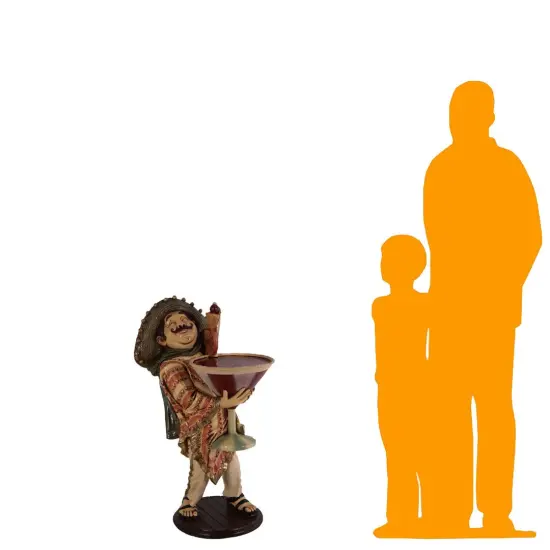 Mexican Cocktail Butler Statue {2}