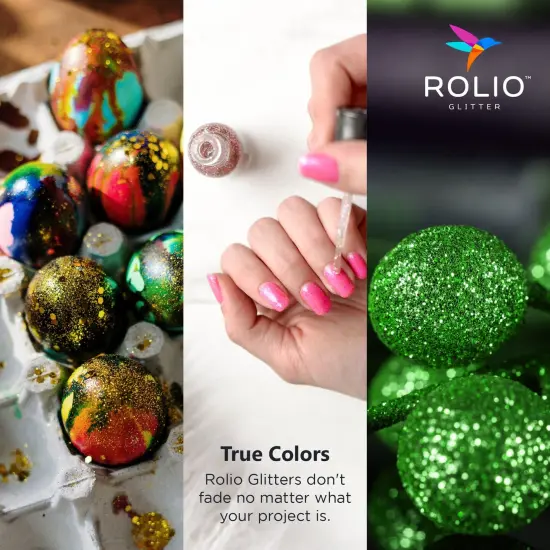 Rolio - 1 Jar Vibrant Holographic Glitter (Cerulean) - 1 oz {5}