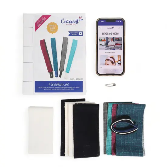 Crosscut Sewing Co.&reg; Headband Sewing Project Kit for Beginners Grasscloth {6}