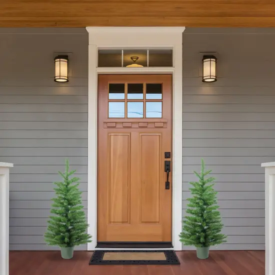 Northlight 3' Potted Norway Spruce Medium Artificial Christmas Tree - Unlit Green {3}