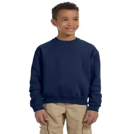 Jerzees&reg; Youth NuBlend Fleece Crew J NAVY {1}