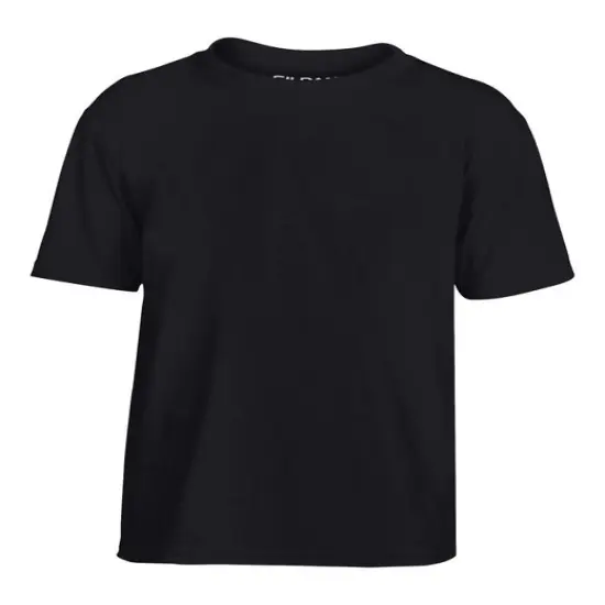 Gildan&reg; Youth Performance Crewneck Short Sleeve T-Shirt BLACK {1}