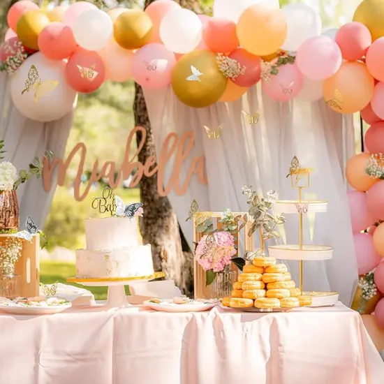 180 Pcs 3D Butterfly Wall Decor 3 Style Gold Silver Rose Gold Butterflies Sticker Decorations 3 Sizes Removable Wall Decals for Cake Decorating Wedding Birthday Party DIY Cosplay {4}