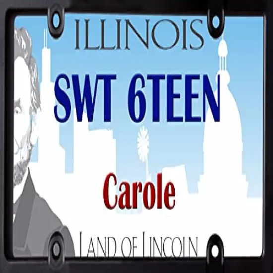 Sweet Sixteen license plates 16th Birthday Party Edible Cake topper for 1/4 sheet cake You Select the State {1}