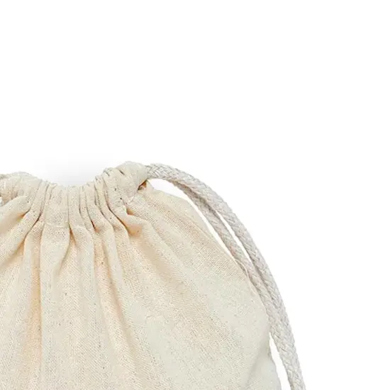 Spacious 5" x 8" Plain Cotton Muslin Pouch {6}