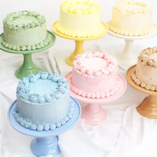 LARGE PEONY PINK MELAMINE CAKE STAND {5}