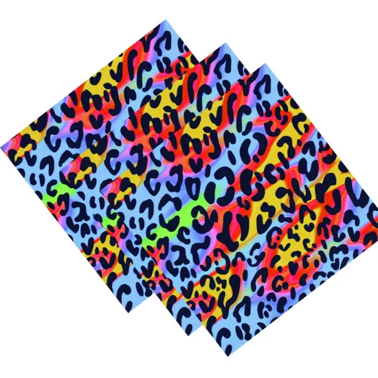 Funky Heatwave Leopard Printed Spandex Fabric {1}