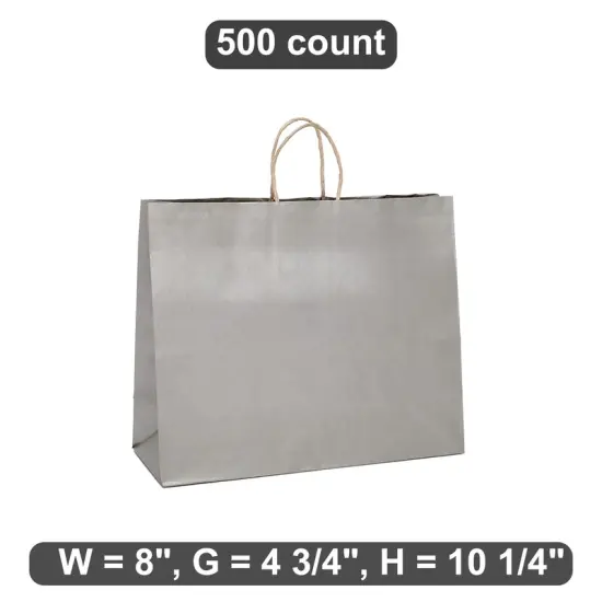 Metallic Shopping Bag Versatile 8" x 4 3/4" x 10 1/4" {1}