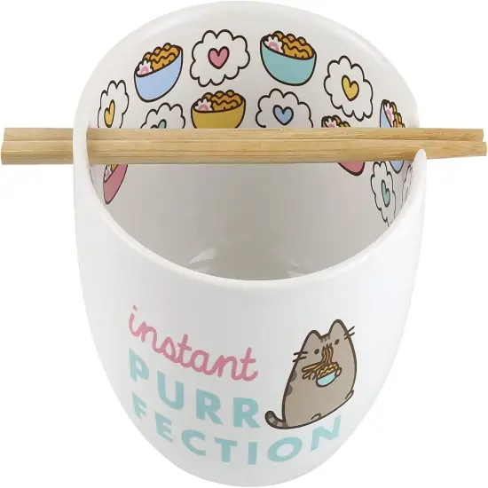 Pusheen Instant Purrfection Ramen Bowl with Chopsticks {3}