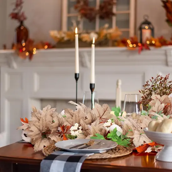 2 Pack 6FT Fall Leaves Garlands {3}