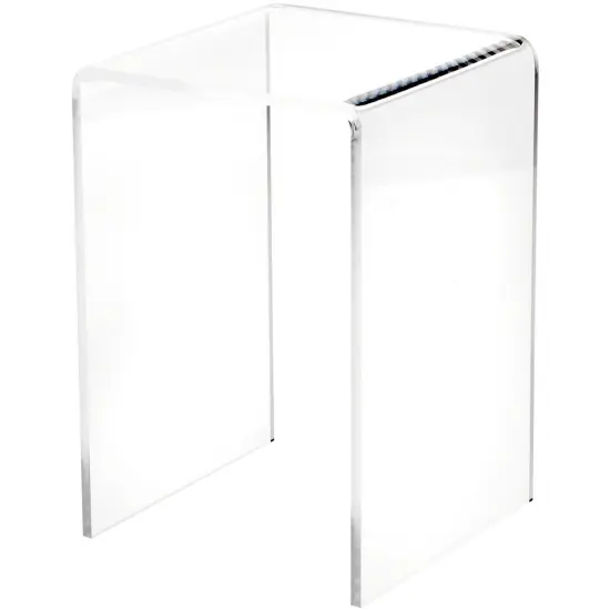 Plymor Clear Acrylic Vertical Square Display Riser, 7.5" H x 5" W x 5" D (3/16" thick) {1}