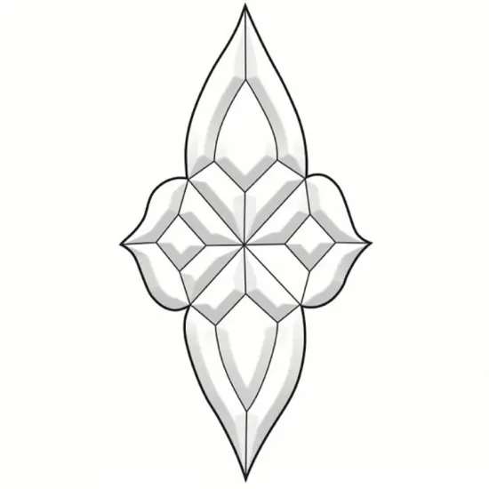 4" 7-3/4" Exquisite Clear Glass Bevel Cluster EC356 {2}