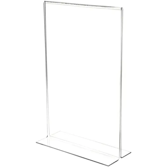 Plymor Clear Acrylic Sign Display / Literature Holder (Bottom-Load), 11" W x 17" H {1}