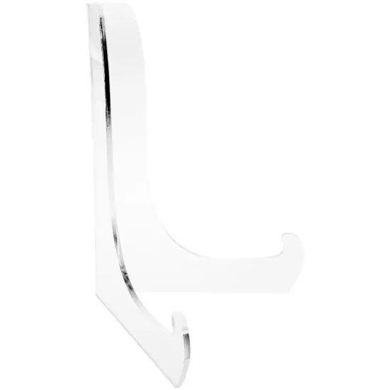 Plymor Clear Acrylic 60-Degree Angle Easel With Shallow Support Ledges, 9" H x 7" W x 5.75" D {1}