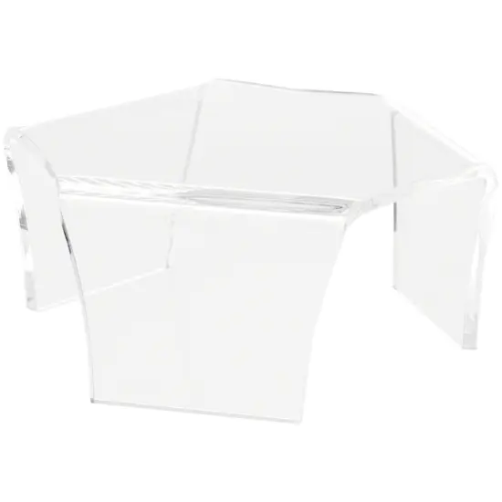 Plymor Clear Acrylic Tri-Leg (6 Sided) Display Riser, 2.5" H x 6" W x 5" D {1}