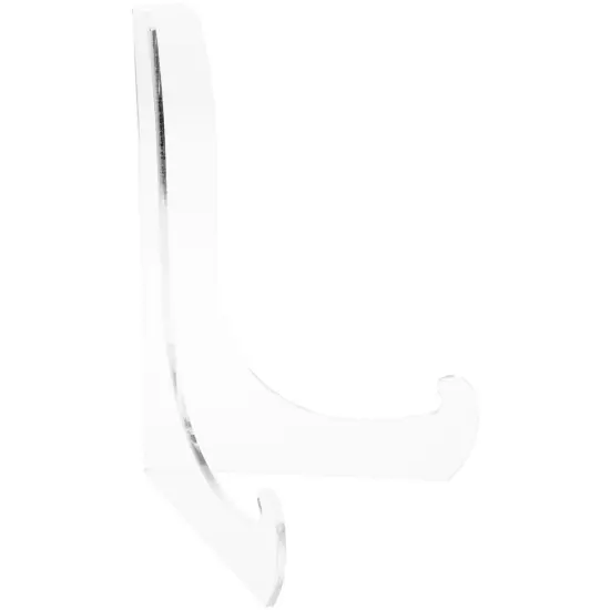 Plymor Clear Acrylic 60-Degree Angle Easel With Shallow Support Ledges, 12" H x 9" W x 8.25" D {1}