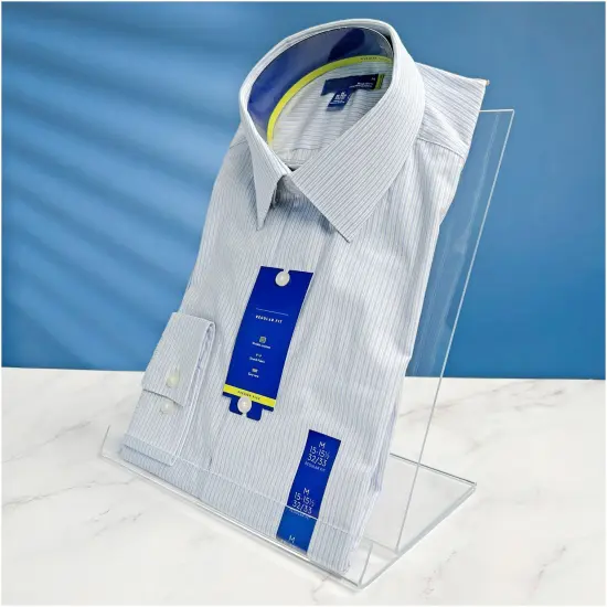 Plymor Clear Acrylic Angled Flat Display Easel with 1" Front Ledge, 11.25" H x 10" W x 6.25" D {3}