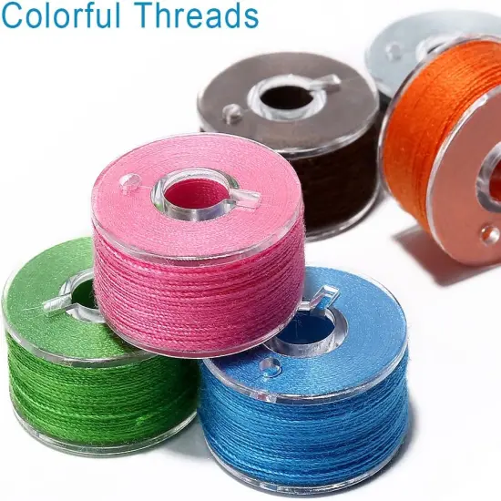 36Pcs Bobbins and Sewing Threads with Bobbin Case {4}