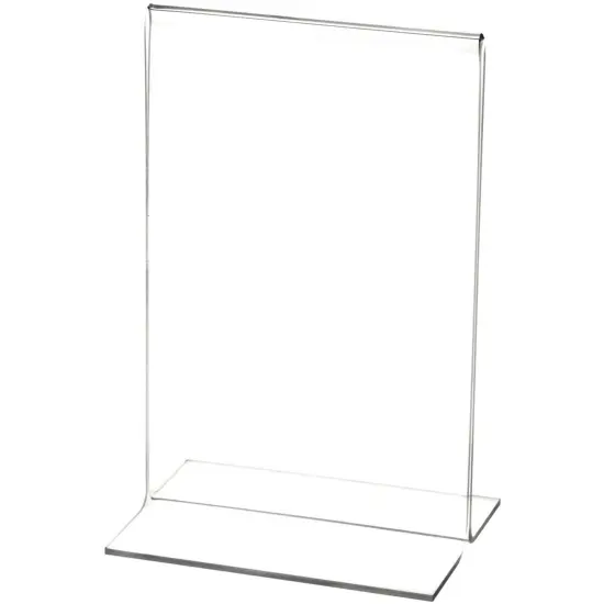 Plymor Clear Acrylic Sign Display / Literature Holder (Bottom-Load), 8" W x 10" H {1}