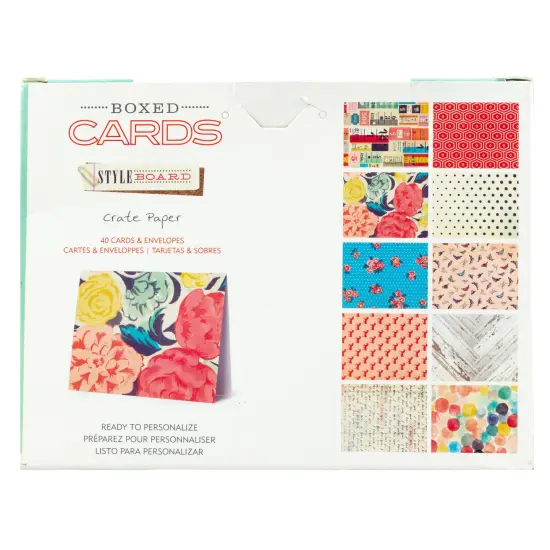 Crate Paper A2 Cards W/Envelopes (4.375"X5.75") 40/Box-Styleboard {3}