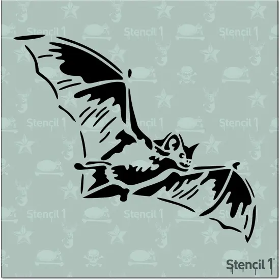 Stencil1 Bat Stencil - Durable Quality Reusable Stencils for Painting(Bat Stencil - 5.75" x 6") {6}