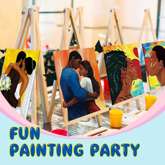 12 Pcs Valentine Gift Pre Drawn Canvas - 8 x 10 Inch (Couple) {3}