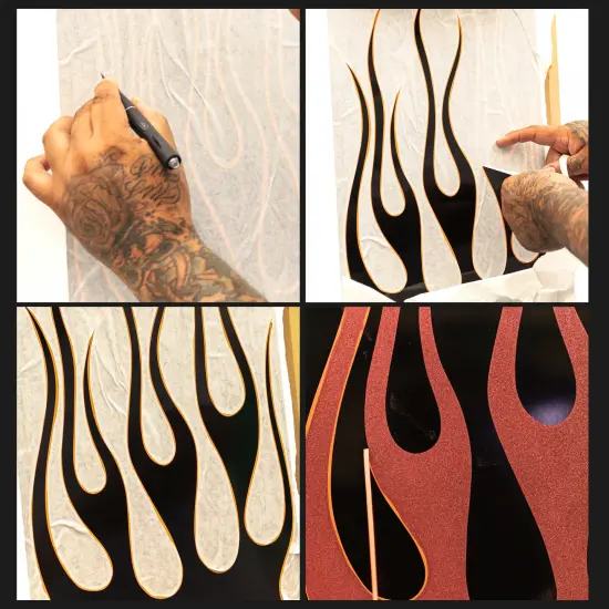 Custom Shop 18" x 150' Roll of Semi-Transparent Masking Film/Frisket for Artists, Airbrush Graphics, Auto, Tracing, Cutting Templates, Stencil Making {6}