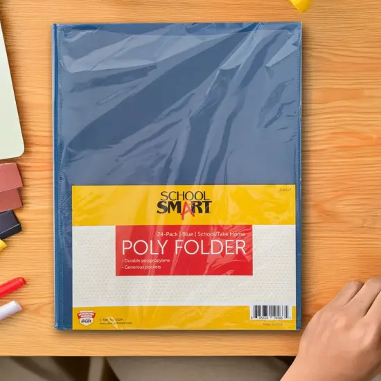 School Smart Take Home Folder, Blue, Set of 24 {5}